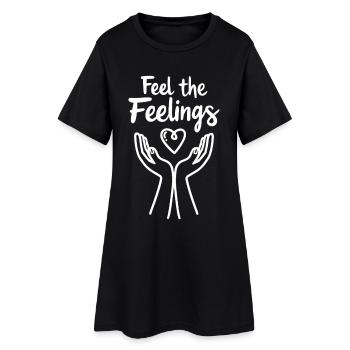 Style Ressens les Sentiments Pleine Conscience & Émotions - Robe T-shirt Femme - noir - Devant