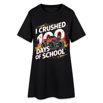 Monster Truck : 100 jours d’école - Robe T-shirt Femme - noir - Devant