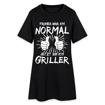 Griller - Robe T-shirt Femme - noir - Devant