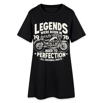 1976 Vintage Anniversaire Moto Cadeau - Robe T-shirt Femme - noir - Devant
