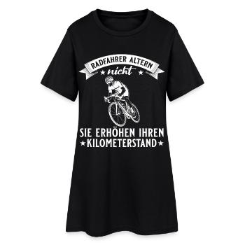 Cadeau du vélo de route pour le cycliste Cycliste - Robe T-shirt Femme - noir - Devant