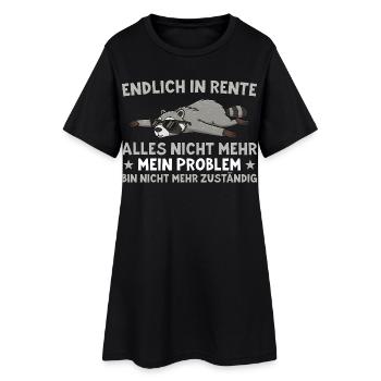 Raton laveur pensionné n’est plus responsable - retraités - Robe T-shirt Femme - noir - Devant