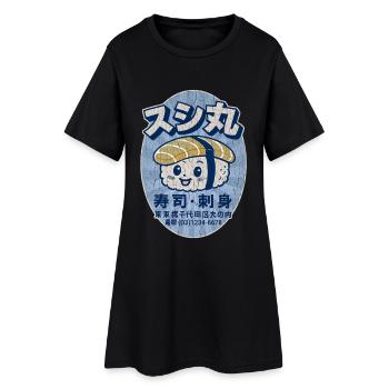 Little Sushi – Tokyo, Japon - Robe T-shirt Femme - noir - Devant