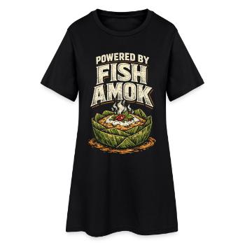 Cambodge Cambodgiens - Robe T-shirt Femme - noir - Devant