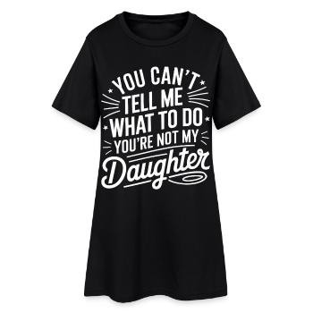 Tu ne peux pas me le dire - Robe T-shirt Femme - noir - Devant