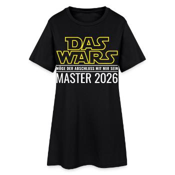 Master 2026 Das wars - Frauen T-Shirt-Kleid - Schwarz - Vorne
