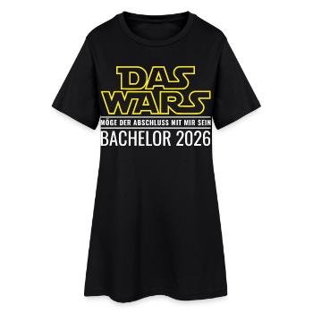 Bachelor 2026 Das wars - Frauen T-Shirt-Kleid - Schwarz - Vorne