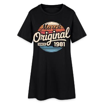 Legendary since march 1981 - Women’s T-Shirt Dress - black - Front