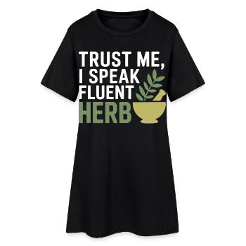 Équipement certifié spécialisé en phytothérapie clinique - Robe T-shirt Femme - noir - Devant