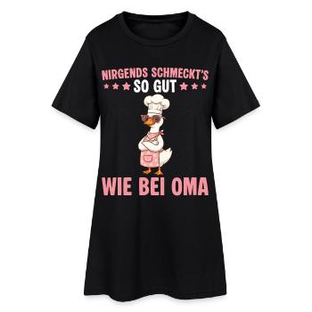 Grand-mère Cuisinière Oie Fête des Mères - Robe T-shirt Femme - noir - Devant