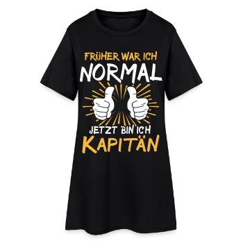 Capitaine Spruch - Robe T-shirt Femme - noir - Devant