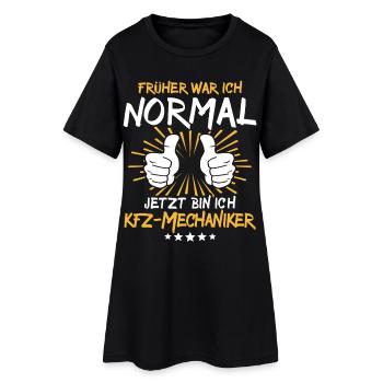 KFZ-Mechaniker Spruch - Frauen T-Shirt-Kleid - Schwarz - Vorne