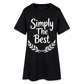 Simplement la meilleure déclaration de couronne de laurier - Robe T-shirt Femme - noir - Devant