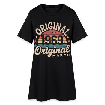 Anniversaire Mars 1969 Édition Limitée Retro March - Robe T-shirt Femme - noir - Devant