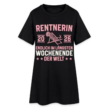 Retraite du plus long week-end 2026 - Robe T-shirt Femme - noir - Devant