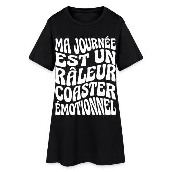 Grumpy Humor Complainer Untersetzer - Frauen T-Shirt-Kleid - Schwarz - Vorne