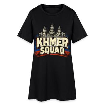 Cambodge Escouade khmère cambodgienne - Robe T-shirt Femme - noir - Devant