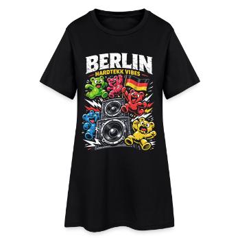 Berlin Hardtekk Tekke Allemagne de l’Est - Robe T-shirt Femme - noir - Devant