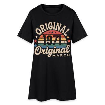 Anniversaire Mars 1971 Édition Limitée Retro March - Robe T-shirt Femme - noir - Devant