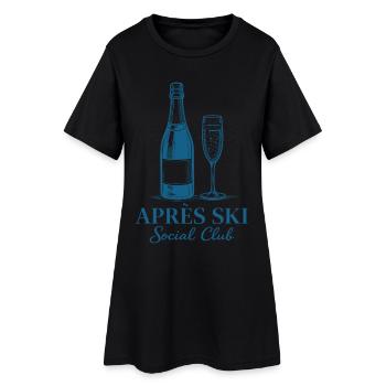 Après Ski Social Club Ski Hut - Women’s T-Shirt Dress - black - Front