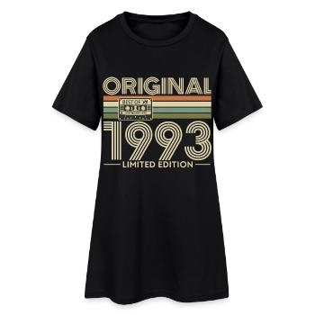 Rétro 1993 Édition Limitée Cassette - Robe T-shirt Femme - noir - Devant