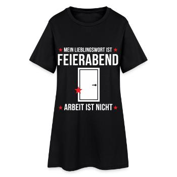 Mein Lieblingswort ist Feierabend Lustiges Design - Robe T-shirt Femme - noir - Devant
