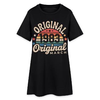 Anniversary March 1983 Limited Edition Retro March - Frauen T-Shirt-Kleid - Schwarz - Vorne