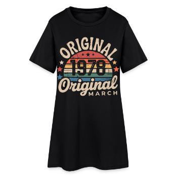 Anniversaire Mars 1978 Édition Limitée Retro March - Robe T-shirt Femme - noir - Devant