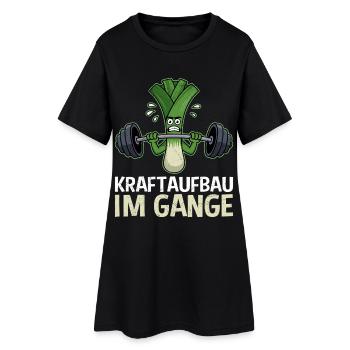 Haltérophiles RENFORCEMENT DE LA FORCE EN COURS Amusant - Robe T-shirt Femme - noir - Devant
