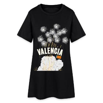 Fallas de Valencia Pyro - Robe T-shirt Femme - noir - Devant