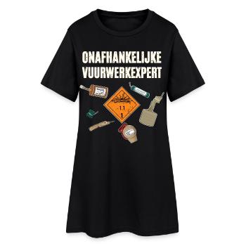 Onafhankelijke Vuurwerkexpert - Robe T-shirt Femme - noir - Devant