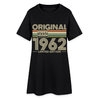 Original 1962 Édition Limitée Vintage - Robe T-shirt Femme - noir - Devant