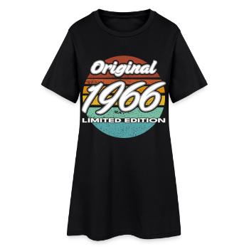 60e anniversaire 1966 cadeau pour hommes et femmes - Robe T-shirt Femme - noir - Devant