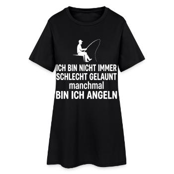 Je ne suis pas toujours de mauvaise humeur Pêche - Robe T-shirt Femme - noir - Devant