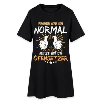 Déclaration du monteur de cuisinières - Robe T-shirt Femme - noir - Devant