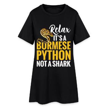 Propriétaire de serpents Terrarium Enclos pour reptiles Birman - Robe T-shirt Femme - noir - Devant