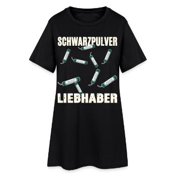 Amant de la poudre noire - Robe T-shirt Femme - noir - Devant