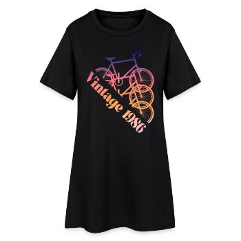 Millésime 1986 - Robe T-shirt Femme - noir - Devant