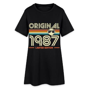 Original 1987 Édition Retro - Robe T-shirt Femme - noir - Devant