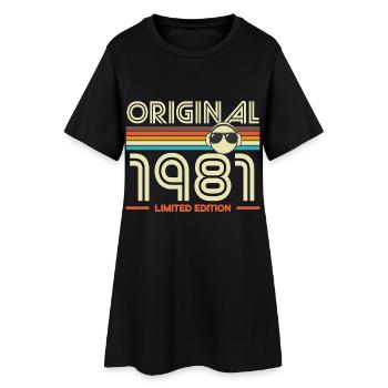 Original 1981 Édition Limitée - Robe T-shirt Femme - noir - Devant