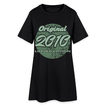16e anniversaire cadeau garçons et filles 2010 - Robe T-shirt Femme - noir - Devant