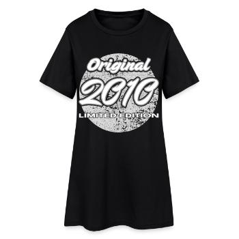 16e anniversaire cadeau garçons et filles 2010 - Robe T-shirt Femme - noir - Devant
