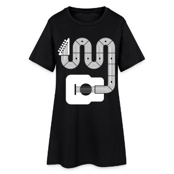 Guitare acoustique abstraite - Robe T-shirt Femme - noir - Devant