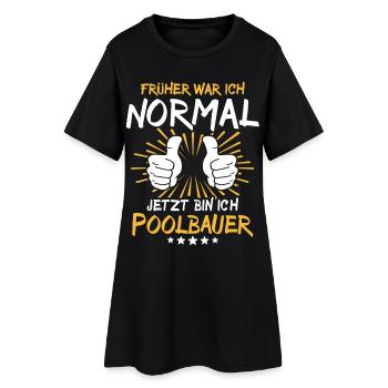 Diction du constructeur de piscines - Robe T-shirt Femme - noir - Devant