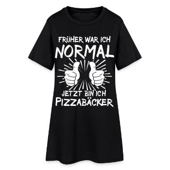 Pizza Baker - Women’s T-Shirt Dress - black - Front