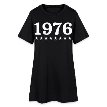 1976 Édition Limitée 1976 Retro 1976 - Robe T-shirt Femme - noir - Devant