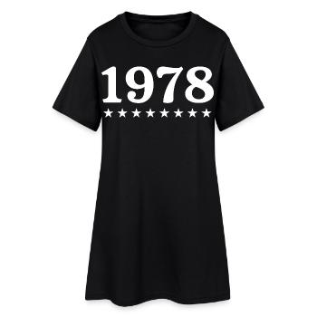 1978 Limited Edition 1978 Retro 1978 - Frauen T-Shirt-Kleid - Schwarz - Vorne