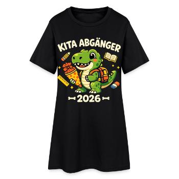 Enfants sortant de la crèche 2026 : inscription scolaire - Robe T-shirt Femme - noir - Devant