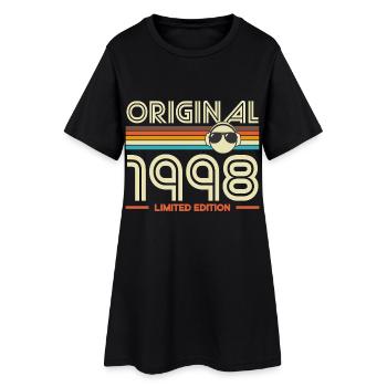 Rétro 1998 Édition Limitée - Robe T-shirt Femme - noir - Devant
