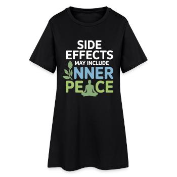 Naturopathe Effets secondaires Professionnel de la paix intérieure - Robe T-shirt Femme - noir - Devant